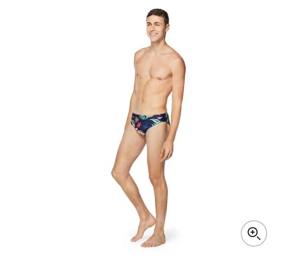 NWT Speedo Men's Performance Racing Brief swimsuit - 38 - island vision - 38